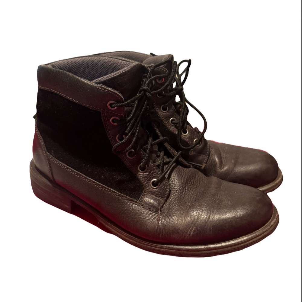 Eastland Weston Black Leather Velvet Boot Men’s size 8.5D Work Shoe 7950-01